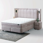 Тапицирана спалня с матрак JULIE 160 x 200 - Перла SY