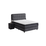 Тапицирана спалня с матрак PICASSO 160 x 200 - графит 501