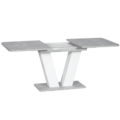 Разтегателна трапезна маса ALARA - бяла