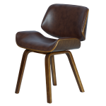 Трапезен стол Carmen 9976 - орех-искрящо кафяв