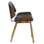 Трапезен стол Carmen 9976 - орех-искрящо кафяв