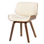 Трапезен стол Carmen 9976 - орех-крем