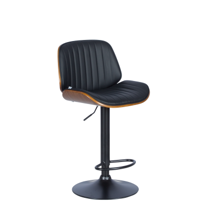 Бар стол Carmen 4028 - орех / черен