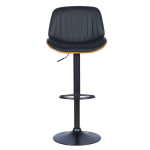 Бар стол Carmen 4028 - орех / черен