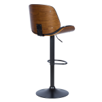 Бар стол Carmen 4028 - орех / черен