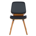 Трапезен стол Carmen 9977 - орех / черен