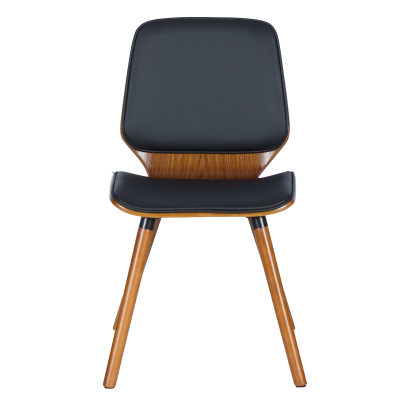 Трапезен стол Carmen 9977 - орех / черен