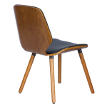 Трапезен стол Carmen 9977 - орех / черен