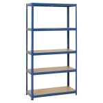 Метален стелаж Carmen CR-1027, 192x100x40 см, до 65 кг на рафт - син