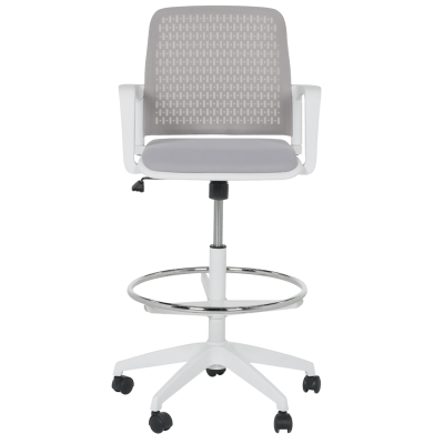 Работен офис стол Carmen 7556 W - светлосив