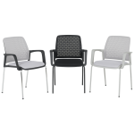 Посетителски стол Carmen 1138 G - светлосив