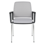 Посетителски стол Carmen 1138 CH - светлосив