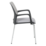 Посетителски стол Carmen 1138 CH - светлосив