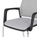 Посетителски стол Carmen 1138 CH - светлосив