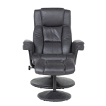 Кресло с табуретка JACKY - тъмносив