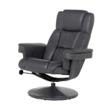 Кресло с табуретка JACKY - тъмносив