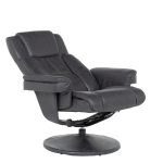 Кресло с табуретка JACKY - тъмносив