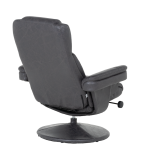 Кресло с табуретка JACKY - тъмносив