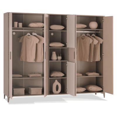 Петкрилен детски гардероб RIGA