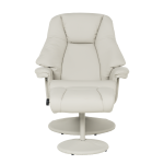Кресло с табуретка ANA - светлосиво