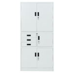 Метален шкаф Carmen CR-1281 Е K - сив