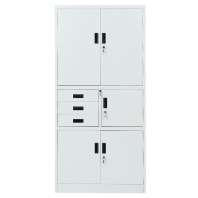 Метален шкаф Carmen CR-1281 Е K - сив