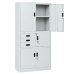 Метален шкаф Carmen CR-1281 Е K - сив