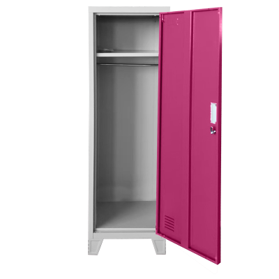 Метален шкаф Carmen CR-1604-1 JZ - Сив / розов