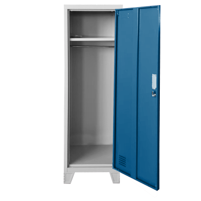 Метален шкаф Carmen CR-1604-1 JZ - Сив / син