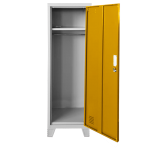 Метален шкаф Carmen CR-1604-1 JZ - Сив / оранжев