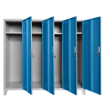 Метален шкаф Carmen CR-1604-4 JZ - сив / син