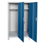 Метален шкаф Carmen CR-1604-2 JZ - Сив / син
