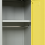Метален шкаф Carmen CR-1604-2 JZ - Сив / жълт