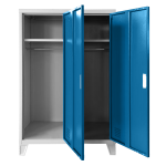 Метален шкаф Carmen CR-1605-2 JZ - сив / син