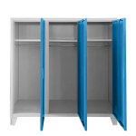 Метален шкаф Carmen CR-1605-3 JZ - сив / син