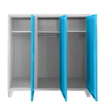 Метален шкаф Carmen CR-1605-3 JZ - сив / светлосин