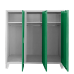 Метален шкаф Carmen CR-1605-3 JZ - сив / тъмнозелен