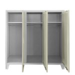 Метален шкаф Carmen CR-1605-3 JZ - сив / бежов