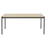 Трапезна маса KIRUNA - бук / черно