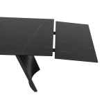 Разтегателна трапезна маса KOWAL - черна