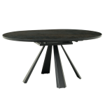 Разтегателна трапезна маса DOMINIK - черна