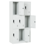 Метален шкаф Carmen CR-1244 GR - сив