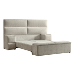 Тапицирана спалня с матрак PUZZLE 180 х 200 - крем 01