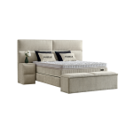 Тапицирана спалня с матрак PUZZLE 180 х 200 - крем 01