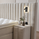 Тапицирана спалня с матрак FLORIDA 160 х 200 - крем 01