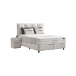 Тапицирана спалня с матрак PAROS 140 х 200 - крем AN