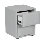 Нощно шкафче за спалня SIESTA - светлосив 21