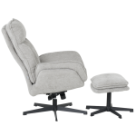 Кресло с табуретка ANDREA - светлосиво