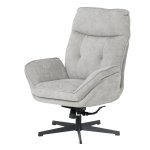 Кресло с табуретка ANDREA - светлосиво