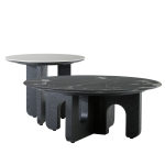 Комплект холни маси BALDER - черен-бял